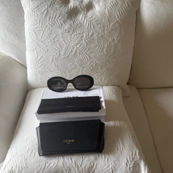 Celine Eyewear Triomphe 01 oval sunglasses - NWT! List Price $556 - Picture 4 of 4